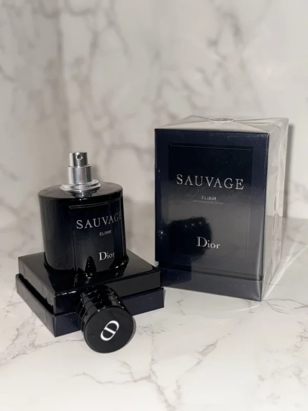 Christian Dior Sauvage Elixir Parfum Spray for Men 3.4 oz (100ml)-sealed - Image 2