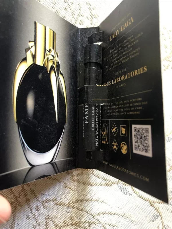 LADY GAGA FAME BLACK FLUID NIB Women's Designer Perfume Sample ~ New - Image 4