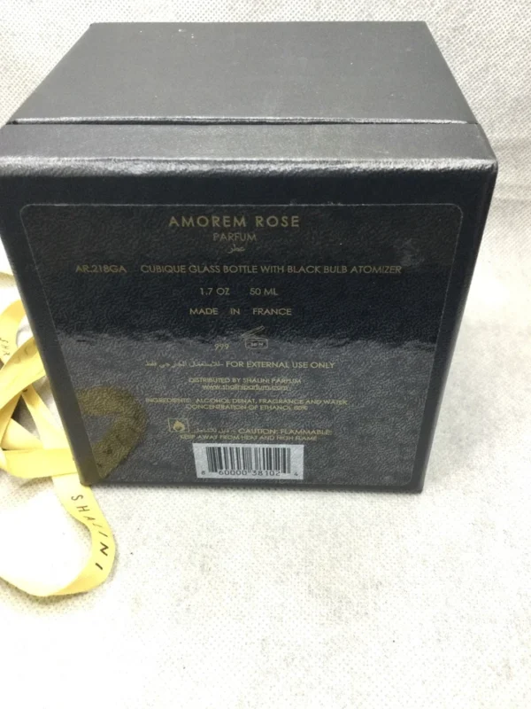 Shalini Amorem Rose Parfum 50 ML Spray Cubique Bulb Atomizer LUXURY FRAGRANCE - Image 4